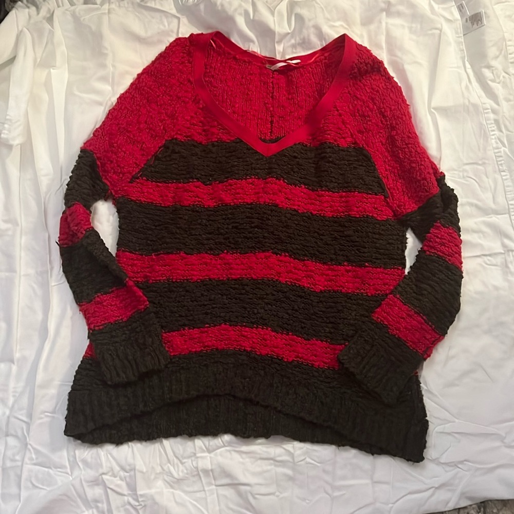 Free People stripe sweater size medium